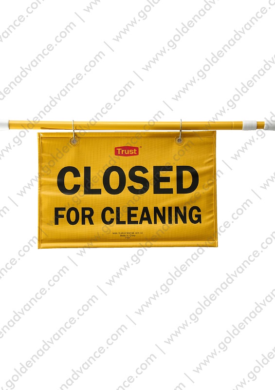 Site Safety Hanging Sign with "Closed for Cleaning" Imprint (TR7152)