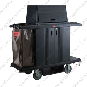 GRANDMAID Housekeeping Cart with Doors, Protective Security Hood (TR5023)